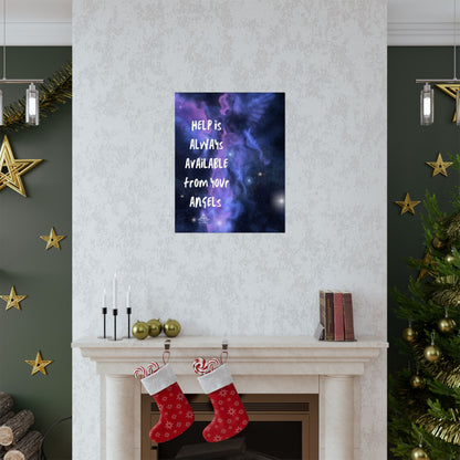 Matte Vertical Posters 'Angels are all around us'