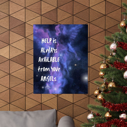 Matte Vertical Posters 'Angels are all around us'