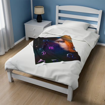 Velveteen Plush Blanket Astrology, HOPE PSYCHIC