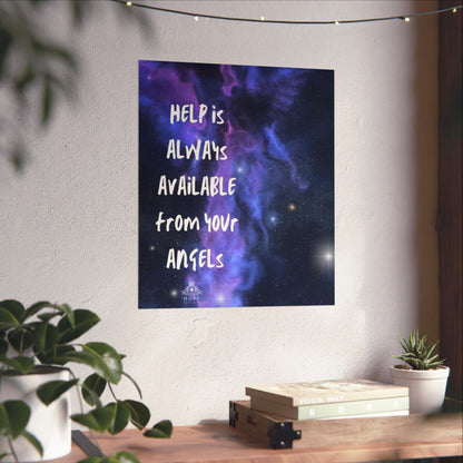 Matte Vertical Posters 'Angels are all around us'