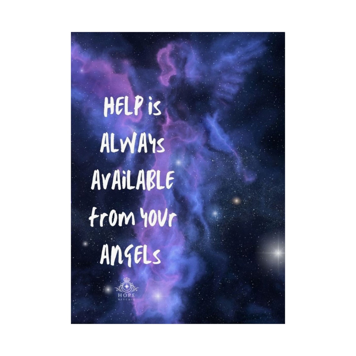 Matte Vertical Posters 'Angels are all around us'