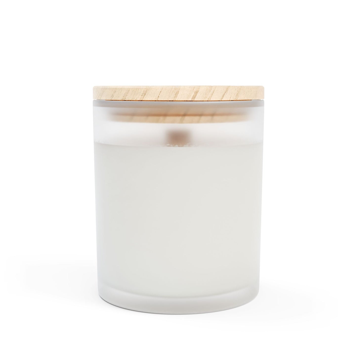 Frosted Glass Candle, 11oz White Light