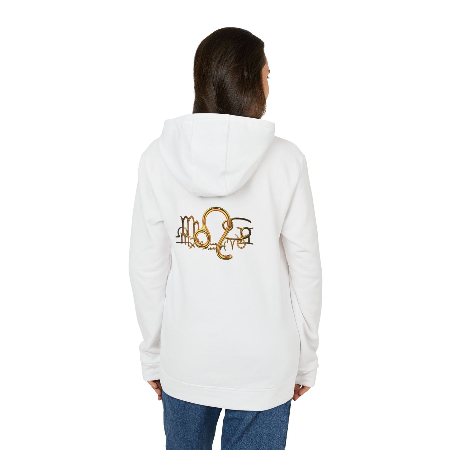 adidas Unisex Fleece Hoodie Leo Gold