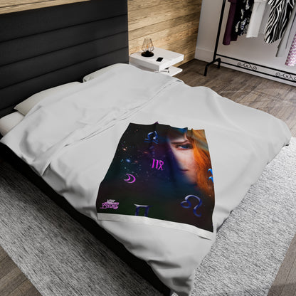 Velveteen Plush Blanket Astrology, HOPE PSYCHIC