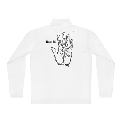 Unisex Quarter-Zip Pullover Palmistry