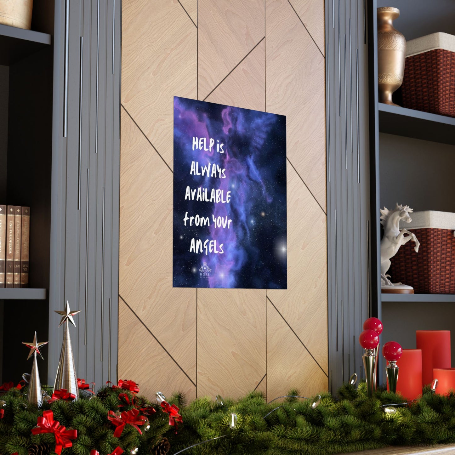Matte Vertical Posters 'Angels are all around us'