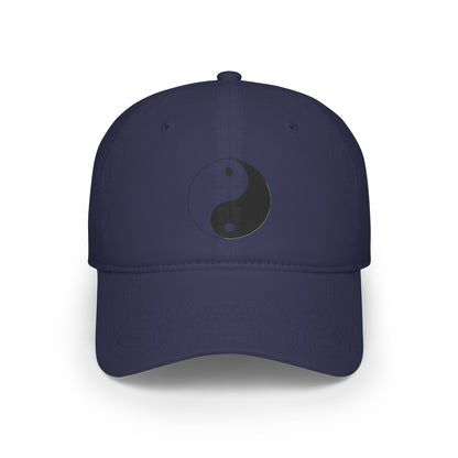 Low Profile Baseball Cap Yin and Yang symbol
