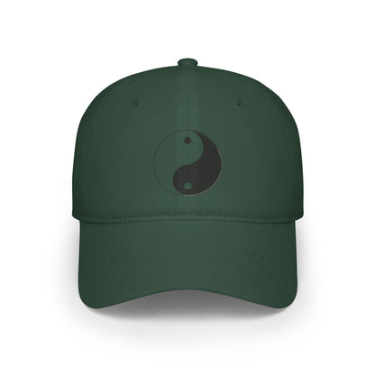 Low Profile Baseball Cap Yin and Yang symbol