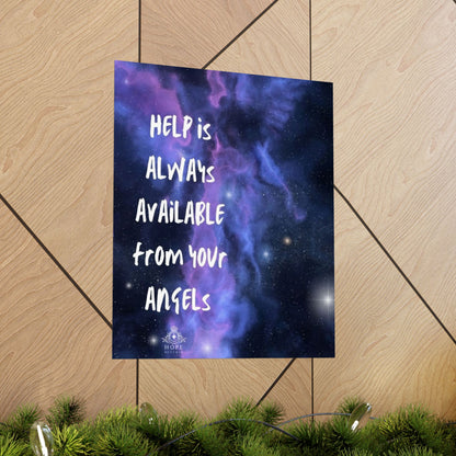 Matte Vertical Posters 'Angels are all around us'
