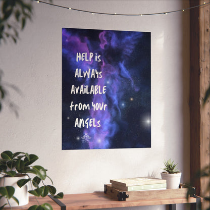 Matte Vertical Posters 'Angels are all around us'