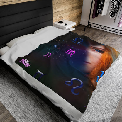 Velveteen Plush Blanket Astrology, HOPE PSYCHIC