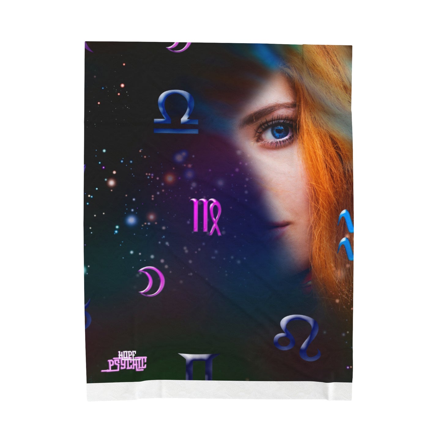 Velveteen Plush Blanket Astrology, HOPE PSYCHIC