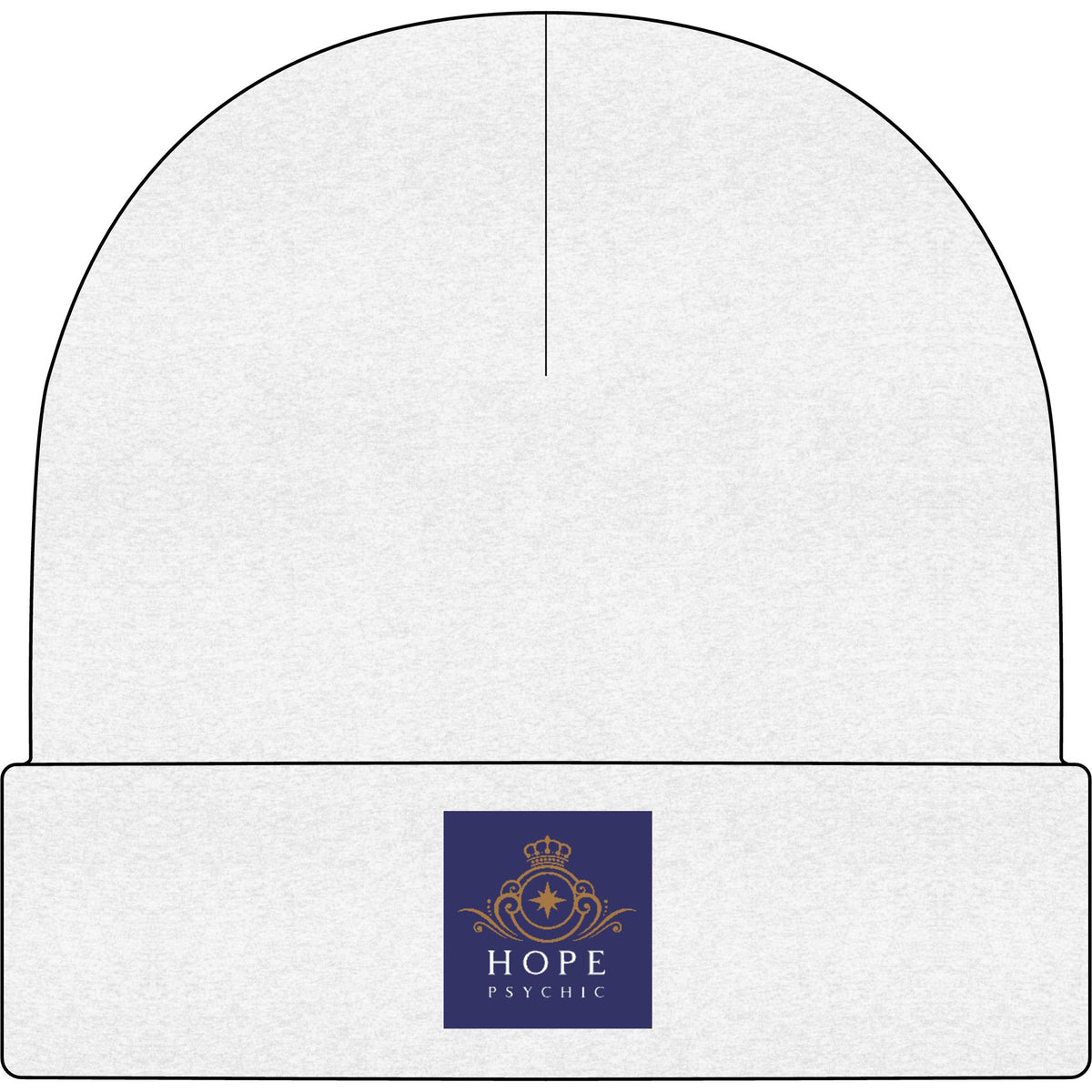 Hope Psychic Cuff Beanie — Embroidered Spiritual Logo Winter Hat