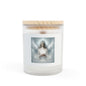 Frosted Glass Candle, 11oz White Light