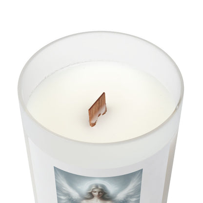 Frosted Glass Candle, 11oz White Light